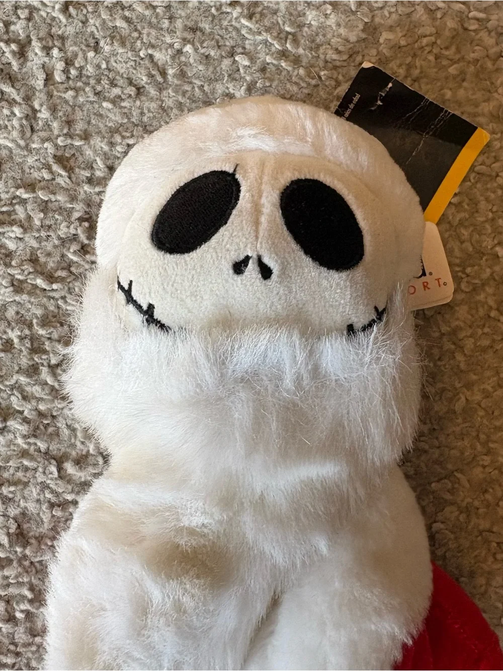Disney Jack Skellington Santa Plush Posable Rare Nightmare Before Christmas